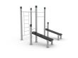 Denfit Wall - 3 pull up-stenger